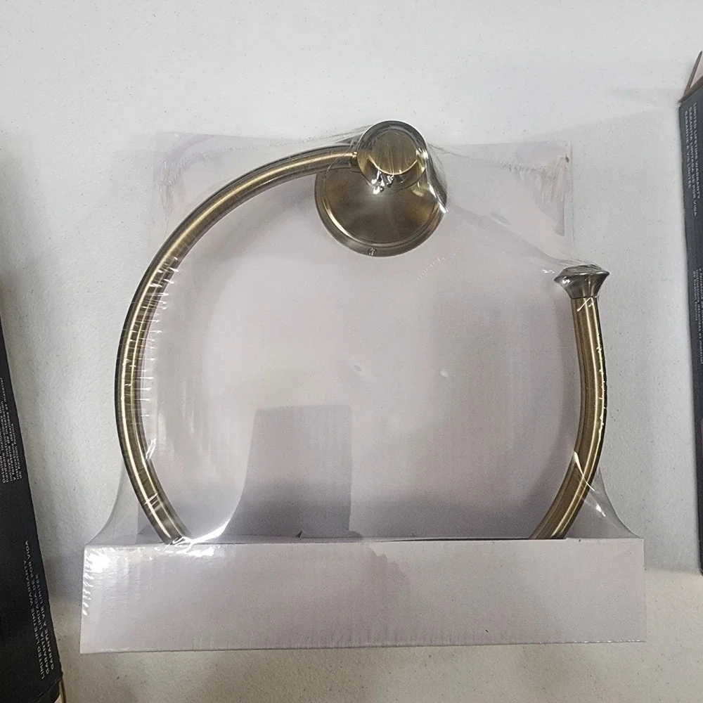Delta Cassidy  Single Hand Towel Ring Champagne Bronze NIB